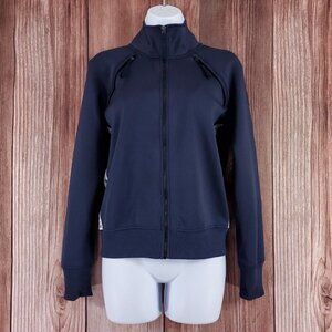 NWT G-Star Raw Womens Size XS Branded Tape Track Top Jacket Navy Blue